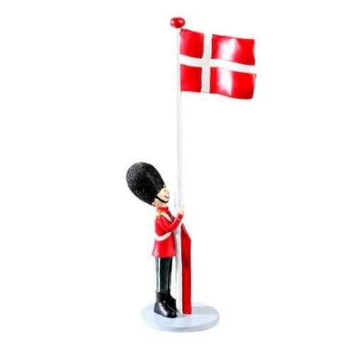 Soldat med Dannebrog - 31 cm.